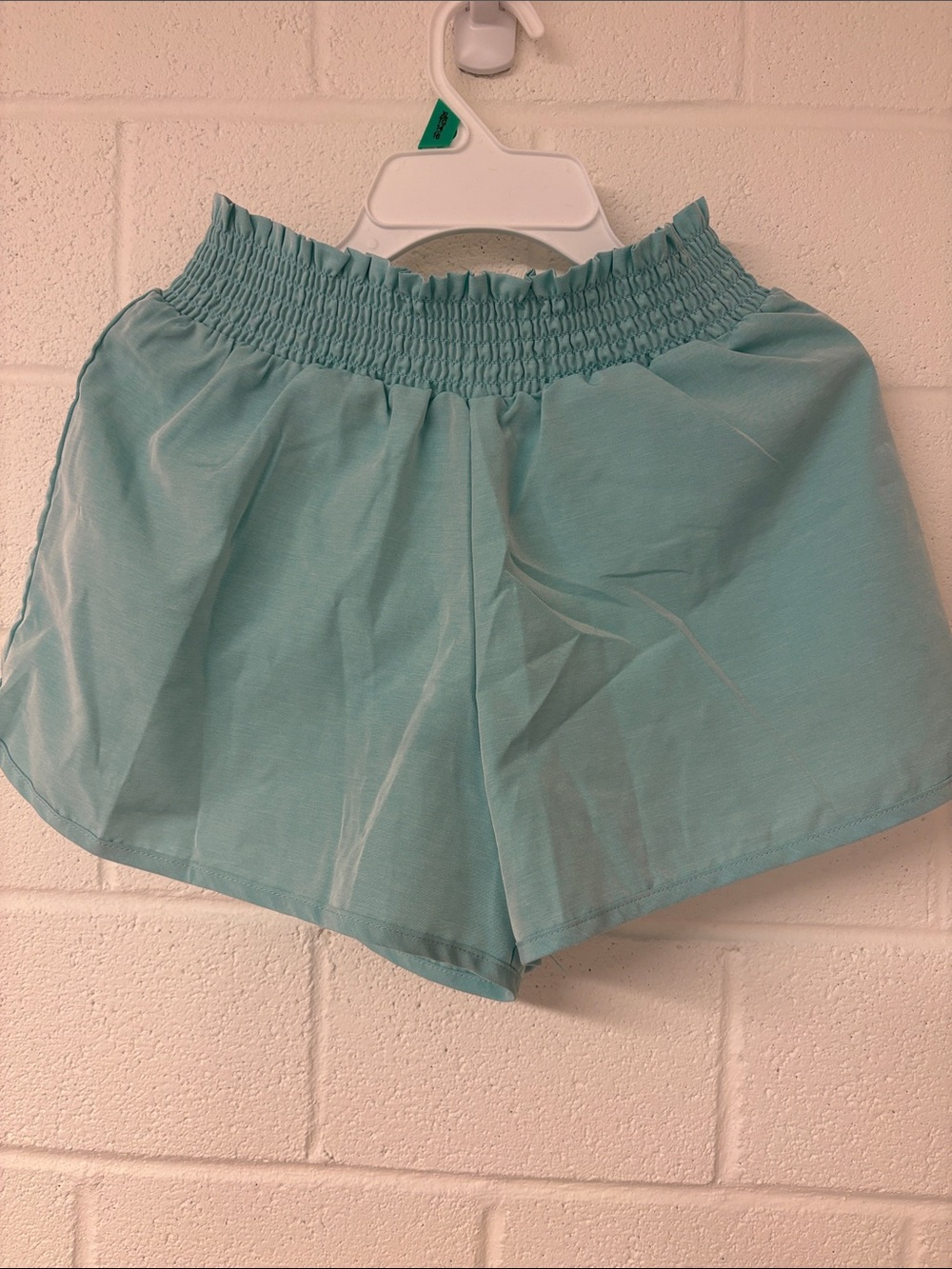 Girls Teal Athletic Shorts